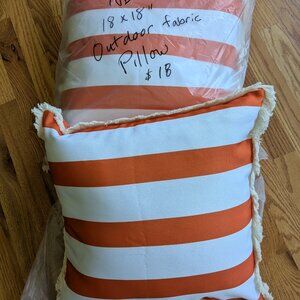 2 NEW Outdoor Pillows 18"